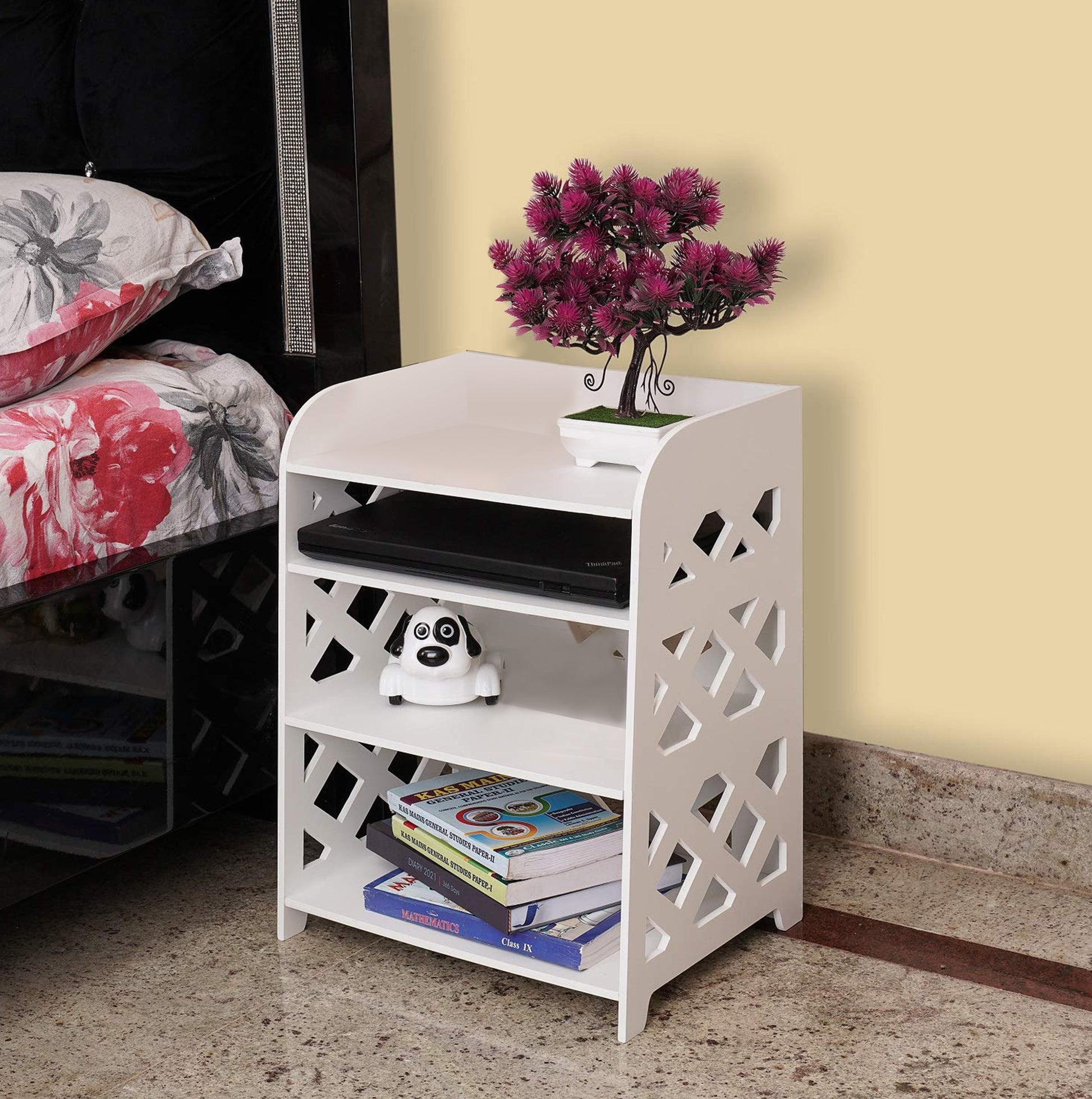 Adroit Side Bookcase Organizer Table Rack - waseeh.com