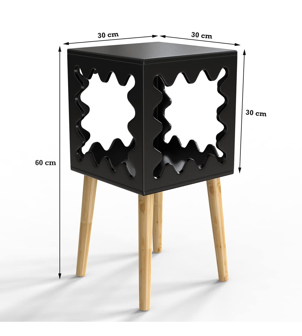 Artistic Square Bookcase Nightstand Side End Table - waseeh.com