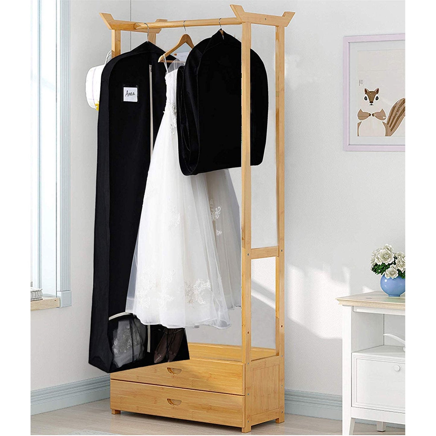 Sleek In Bridal Groom Wedding Dress Shoe Pocket Travel Garment Storage Bag - waseeh.com