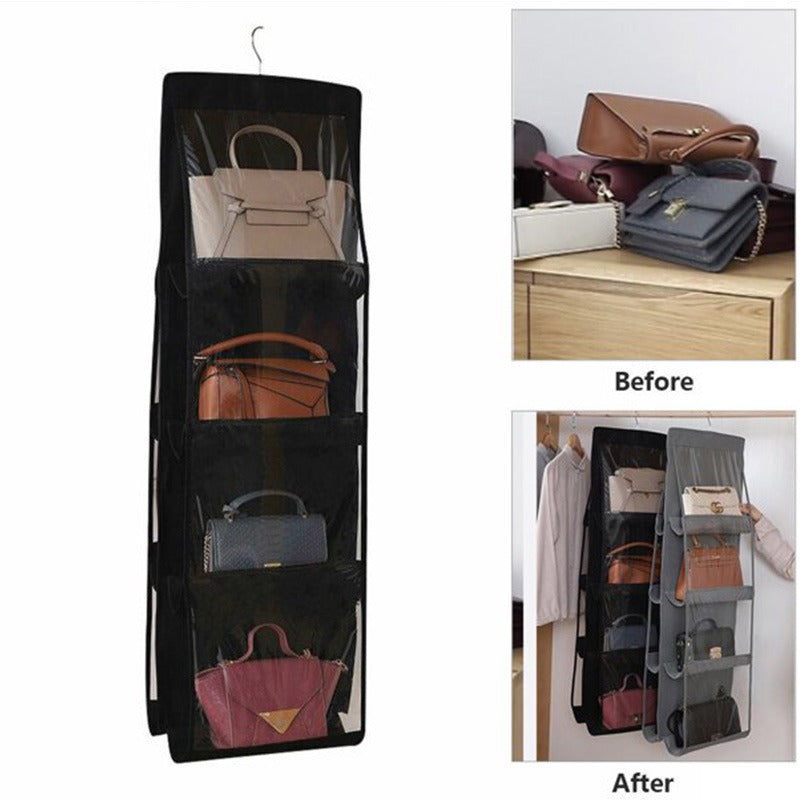 Hanging Purse Organizer (8 Compartments) - waseeh.com