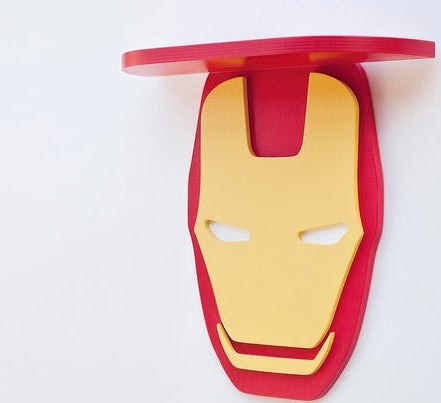 Iron Man Marvel Kids Bedroom Floating Organizer Shelve Decor - waseeh.com